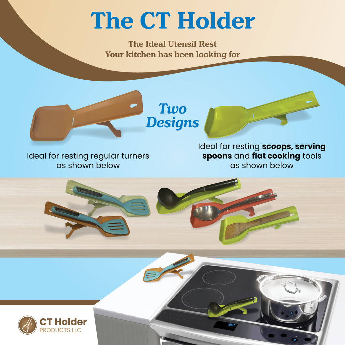 CT HOLDER - The Ideal Utensil Rest