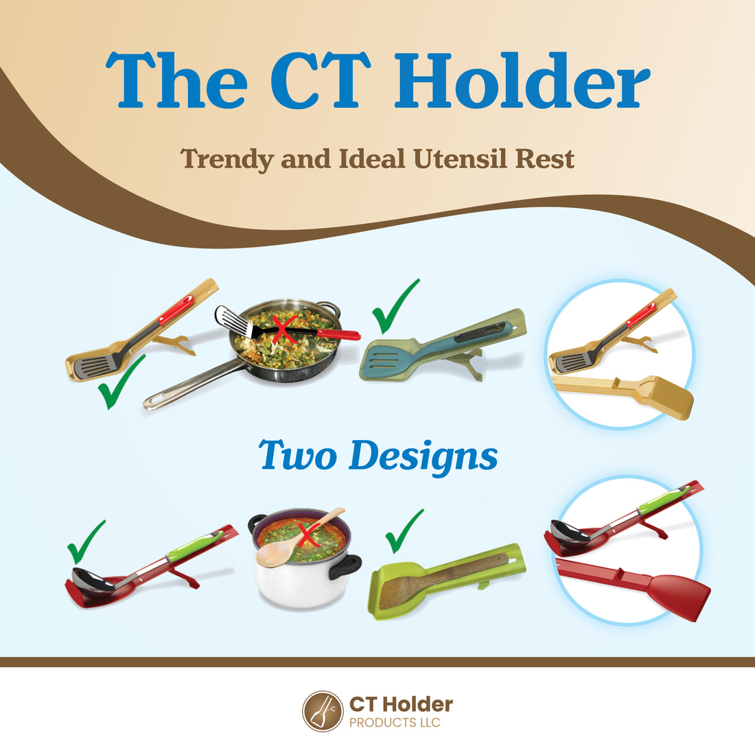 CT HOLDER - The Ideal Utensil Rest